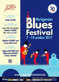 AVIGNON BLUES FESTIVAL 2017 - H.LOOMIS band / KENNY NEAL band. Le vendredi 13 octobre 2017 à Avignon. Vaucluse. 